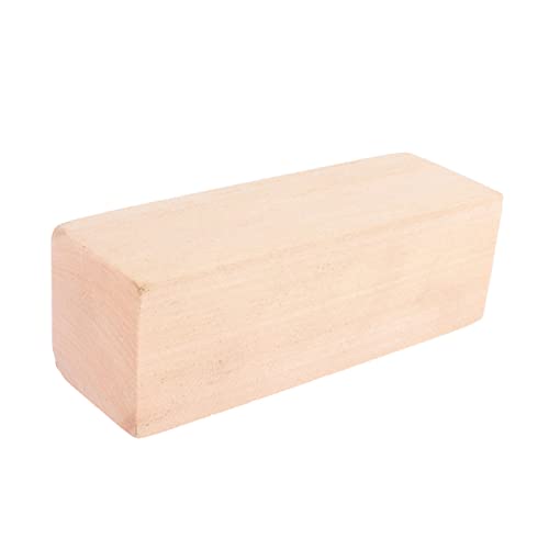 NUOBESTY Holzstücke Zum Basteln Große Unfertige Holzblöcke Zum Schnitzen Für Schulprojekte von NUOBESTY