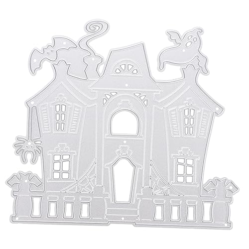 NUOBESTY Horrorhaus Schneidestanzschablone Für DIY Scrapbooking Karbonstahl Stanzform Für Halloween Papierkunst Und Handgefertigte NUOBESTY Horrorhaus Schneidestanzschablone Für DIY Scrapbooking Karbonstahl Stanzform Für Halloween Papierkunst Und Handgefertigte von NUOBESTY