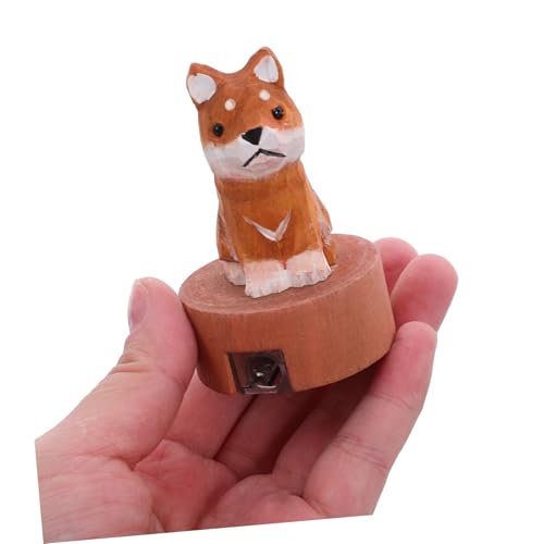NUOBESTY Kawaii Holz Bleistiftspitzer Shiba Inu Design Manueller Tragbarer Kleiner Anspitzer für Schule Büro Robustes Schreibwaren Zubehör Multifunktionale Süße Schreibtischdekoration von NUOBESTY