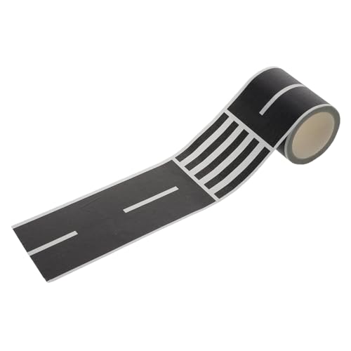 NUOBESTY Kinderstraßenklebeband Rennstrecken-Aufkleber Flexibel Wiederverwendbar Spielzeugstraßenband Für Auto Abnehmbares Bahngleis-Klebeband DIY-verkehrsklebeband Für Junge Mädchen von NUOBESTY