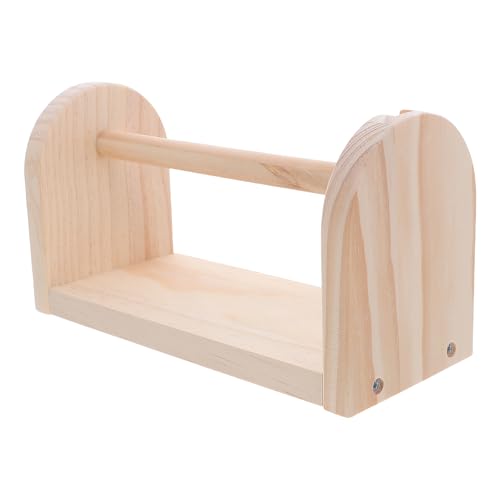 NUOBESTY Klebebandhalter aus Holz: Klebebandspender, Schreibtisch-Organizer – Dekorativer Ständer für Kleberollen zum Abdecken, Verpacken, Basteln und Verpacken von Geschenken von NUOBESTY
