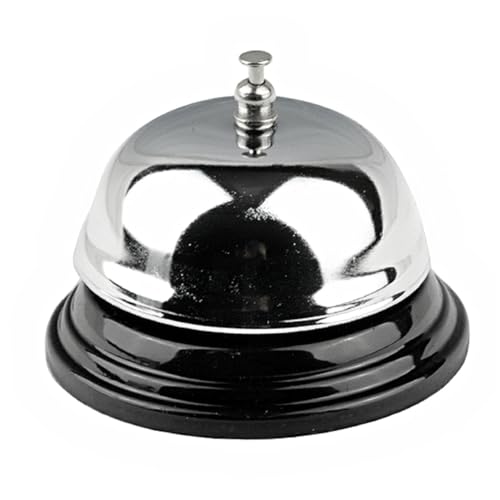 NUOBESTY Kleine Edelstahl Tischglocke S Klassische Serviceglocke mit Laut Klarem Klang Empfangsglocke für Hotel Küche Bar Silberfarben Langlebig und Einfach zu Bedienen NUOBESTY Kleine Edelstahl Tischglocke S Klassische Serviceglocke mit Laut Klarem Klang Empfangsglocke für Hotel Küche Bar Silberfarben Langlebig und Einfach zu Bedienen von NUOBESTY