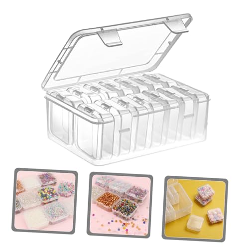 NUOBESTY Kleine Transparente Aufbewahrungsbox mit Deckel für Perlen Schmuck und Nagelzubehör Vielseitig Einsetzbar als Ordnungsbehälter für Bastel DIY projekte NUOBESTY Kleine Transparente Aufbewahrungsbox mit Deckel für Perlen Schmuck und Nagelzubehör Vielseitig Einsetzbar als Ordnungsbehälter für Bastel DIY projekte von NUOBESTY