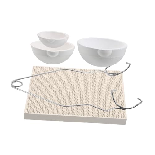 NUOBESTY Kompaktes Melting Crucible Set Keramik Hochtemperaturbeständiger Quarz mit Honigwaben Lötplatte für Metallverarbeitung und Schmuckherstellung Tragbar und Langlebig NUOBESTY Kompaktes Melting Crucible Set Keramik Hochtemperaturbeständiger Quarz mit Honigwaben Lötplatte für Metallverarbeitung und Schmuckherstellung Tragbar und Langlebig von NUOBESTY