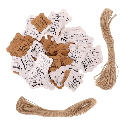 NUOBESTY Kraftpapier Geschenketiketten mit Schnur Danke Etiketten für Diy Geschenkverpackungen Hochzeiten Partys Valentinstag Muttertag Jubiläen NUOBESTY Kraftpapier Geschenketiketten mit Schnur Danke Etiketten für Diy Geschenkverpackungen Hochzeiten Partys Valentinstag Muttertag Jubiläen von NUOBESTY