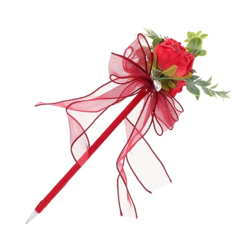 NUOBESTY Kreativer Rosen Kugelschreiber mit Schwarzer Künstliche Blüten Floraler Stift für Valentinstag Hochzeit für Lehrer und Besondere Anlässe NUOBESTY Kreativer Rosen Kugelschreiber mit Schwarzer Künstliche Blüten Floraler Stift für Valentinstag Hochzeit für Lehrer und Besondere Anlässe von NUOBESTY