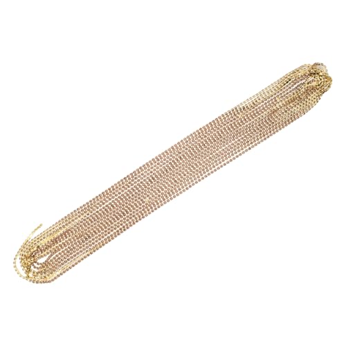 NUOBESTY Kristall Strass Klaue Schmuckkette Close Cup Kette Bunte DIY Bastelband für Hochzeit Dekoration und Kleidung von NUOBESTY