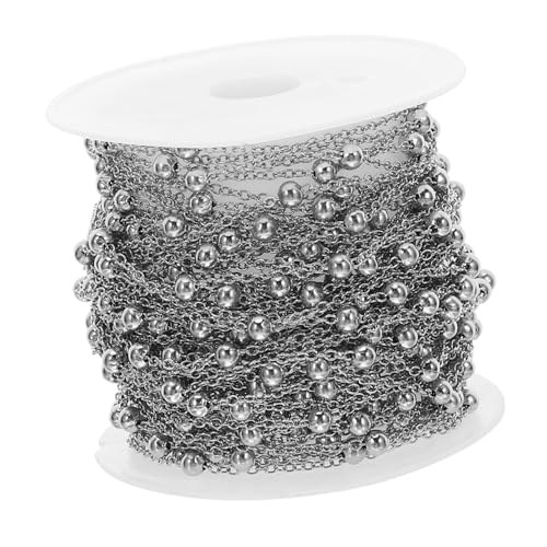 NUOBESTY Kugelkette mit Verschluss Drahtstärke Rostfreie Schmuckkette für Diy Halsketten Armbänder und Accessoires Vielseitig und Hautfreundlich von NUOBESTY