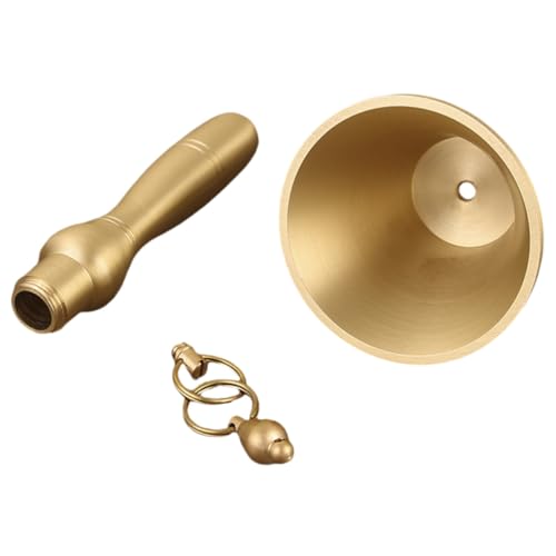 NUOBESTY Kupfer Handglocke mit Griff Laute Vintage Empfangsglocke für Restaurant Hochzeit und Schule Robustes Mehrzweck Service für Einfach zu Reinigen Dekoratives Messinginstrument NUOBESTY Kupfer Handglocke mit Griff Laute Vintage Empfangsglocke für Restaurant Hochzeit und Schule Robustes Mehrzweck Service für Einfach zu Reinigen Dekoratives Messinginstrument von NUOBESTY