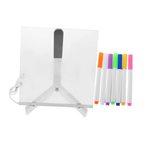 NUOBESTY LED Leucht Dry Erase Tafel mit Stabilem Verstellbarem Ständer Bunte Stifte Wiederbeschreibbar Leicht Tragbar Kreatives Diy Zeichenbrett für Schule und Zuhause NUOBESTY LED Leucht Dry Erase Tafel mit Stabilem Verstellbarem Ständer Bunte Stifte Wiederbeschreibbar Leicht Tragbar Kreatives Diy Zeichenbrett für Schule und Zuhause von NUOBESTY