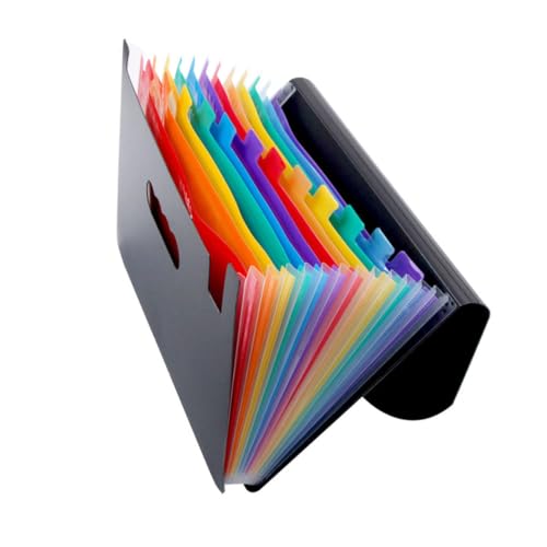 NUOBESTY Lagiger Multifunktionaler Tragbarer mit Regenbogenfarben Robuster Kunststoff Leicht und Langlebig für Schule Büro und Zuhause zur Dokumentenorganisation NUOBESTY Lagiger Multifunktionaler Tragbarer mit Regenbogenfarben Robuster Kunststoff Leicht und Langlebig für Schule Büro und Zuhause zur Dokumentenorganisation von NUOBESTY