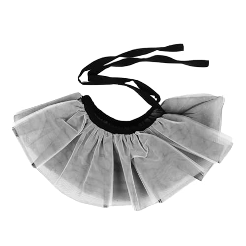 NUOBESTY Layered Puff Kragen Mesh im Weiß Design Abnehmbares Kostüm Accessoire für Cosplay und Frühlings Sommermode Rüschen für Kreative Outfits von NUOBESTY