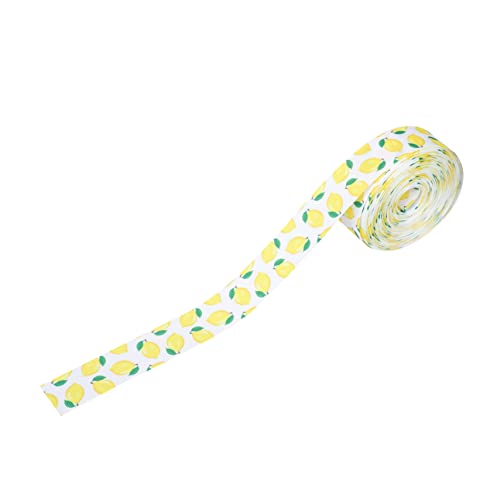 NUOBESTY Limonenmuster Geschenkband Polyester Geripptes Geschenkverpackungsband DIY Schleifenband für Party Dekoration und Geschenkverpackung NUOBESTY Limonenmuster Geschenkband Polyester Geripptes Geschenkverpackungsband DIY Schleifenband für Party Dekoration und Geschenkverpackung von NUOBESTY