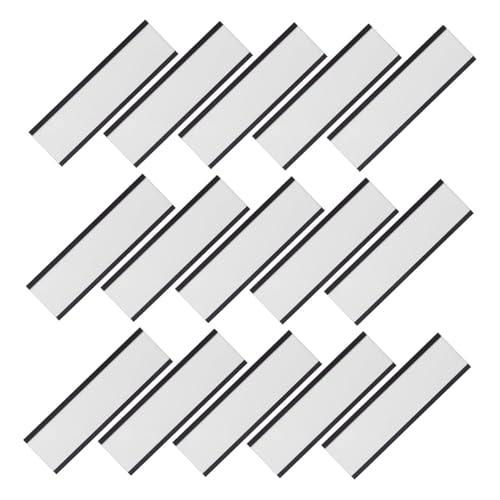NUOBESTY Magnetischer Etikettenhalter Magnetische Etikettenstreifen Karteikartentasche Lagerregal Etikett Kartenetikettenhalter Magnetische Aktenschranketiketten von NUOBESTY