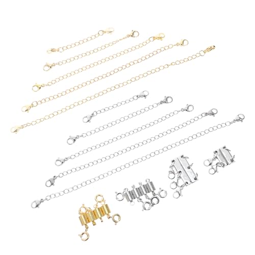 NUOBESTY Magnetischer Schmuckverschluss Edelstahl Mehrfach Kettenverbinder und Verlängerung für Halsketten Armbänder Sicheres Einfaches Öffnen und Schließen Vielseitig Anpassbar NUOBESTY Magnetischer Schmuckverschluss Edelstahl Mehrfach Kettenverbinder und Verlängerung für Halsketten Armbänder Sicheres Einfaches Öffnen und Schließen Vielseitig Anpassbar von NUOBESTY