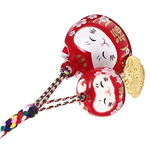 NUOBESTY Maneki Neko Glückskatze Anhänger Japanischer Glücksbringer für Taschen Leicht Haltbar Dekoratives Ornament für Handys Schlüssel Mehr Rote Zufällige Auswahl NUOBESTY Maneki Neko Glückskatze Anhänger Japanischer Glücksbringer für Taschen Leicht Haltbar Dekoratives Ornament für Handys Schlüssel Mehr Rote Zufällige Auswahl von NUOBESTY