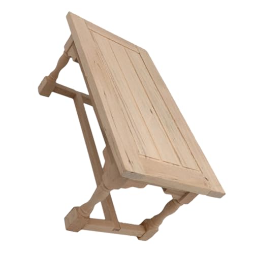 NUOBESTY Maßstab Unlackierte Holztisch für Kreative Spielideen und Wohnaccessoires für Küche und Wohnzimmer NUOBESTY Maßstab Unlackierte Holztisch für Kreative Spielideen und Wohnaccessoires für Küche und Wohnzimmer von NUOBESTY