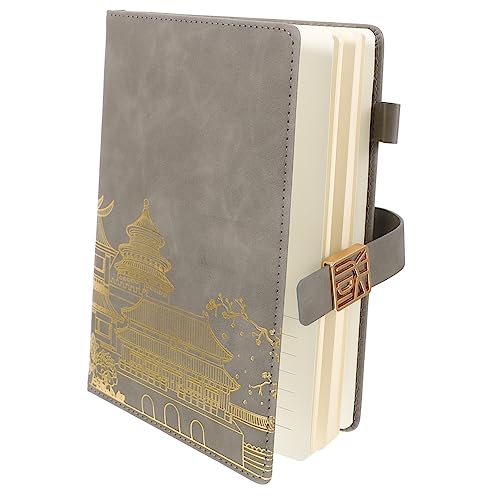 NUOBESTY Materialabdeckung Retro-notizbuch Tägliches Planungswerkzeug Business-agenda Notizblock Schulbedarf Tragbar von NUOBESTY