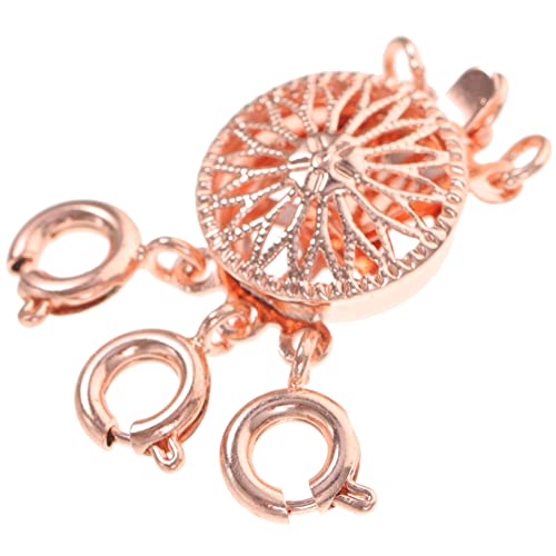 NUOBESTY Mehrlagige Halskette mit Verschluss Damenschmuck Hakenverschluss Roségold Halskette Im Sonnenblumen-stil Layering-accessoire NUOBESTY Mehrlagige Halskette mit Verschluss Damenschmuck Hakenverschluss Roségold Halskette Im Sonnenblumen-stil Layering-accessoire von NUOBESTY
