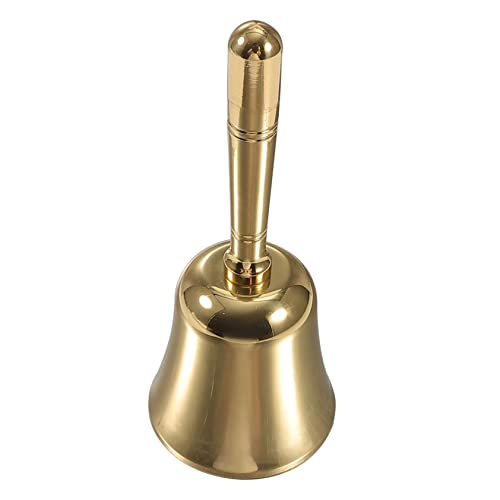 NUOBESTY Messing Handglocke Mittelgroß Klassische Serviceglocke mit Ergonomischem Griff Lauter für Restaurant Party Empfang Tisch Glocke NUOBESTY Messing Handglocke Mittelgroß Klassische Serviceglocke mit Ergonomischem Griff Lauter für Restaurant Party Empfang Tisch Glocke von NUOBESTY