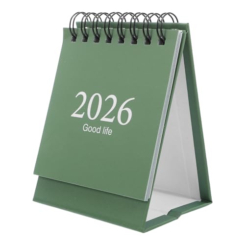NUOBESTY Mini-tischkalender 2026, Stehend, Flip-staffelei, Monatsblock, Kalender für Zuhause, Büro, Schule, Kleiner Tragbarer Taschenplaner, Grün NUOBESTY Mini-tischkalender 2026, Stehend, Flip-staffelei, Monatsblock, Kalender für Zuhause, Büro, Schule, Kleiner Tragbarer Taschenplaner, Grün von NUOBESTY