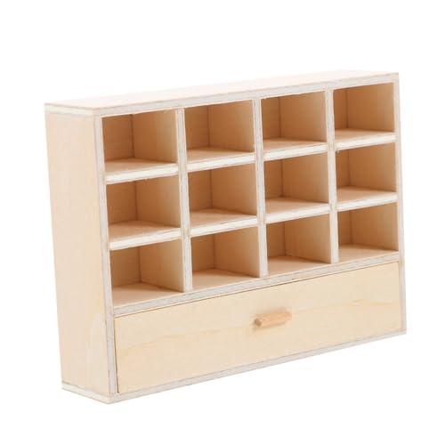 NUOBESTY Miniaturmöbel Holzschrank mit Schubladen Unvollendetes DIY Puppenhaus Zubehör Kleines Regal für Authentische Puppenhaus Szene Vielseitig für Kreative Dekoration NUOBESTY Miniaturmöbel Holzschrank mit Schubladen Unvollendetes DIY Puppenhaus Zubehör Kleines Regal für Authentische Puppenhaus Szene Vielseitig für Kreative Dekoration von NUOBESTY