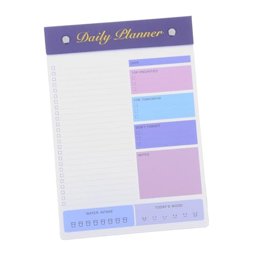 NUOBESTY Minimalistischer Tagesplaner Notizblock Reißbares Notizbuch für Effiziente Arbeits und Lernorganisation Robustes ohne Durchdrücken für Büro und Studium NUOBESTY Minimalistischer Tagesplaner Notizblock Reißbares Notizbuch für Effiziente Arbeits und Lernorganisation Robustes ohne Durchdrücken für Büro und Studium von NUOBESTY