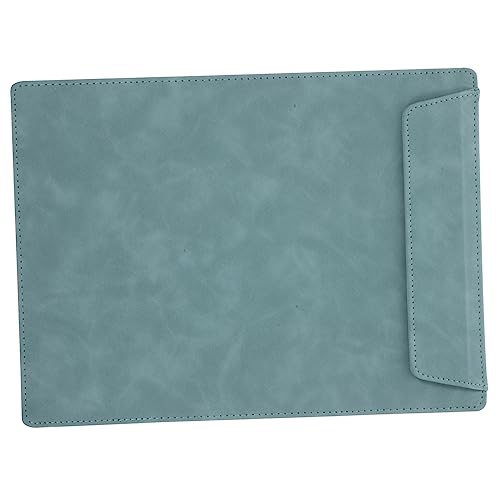 NUOBESTY Multi Funktionales Klemmbrett aus Leder Schreibunterlage für Büro Konferenzen Dokumenten Clipboard Grün zur Organisation von Unterlagen Notizen von NUOBESTY