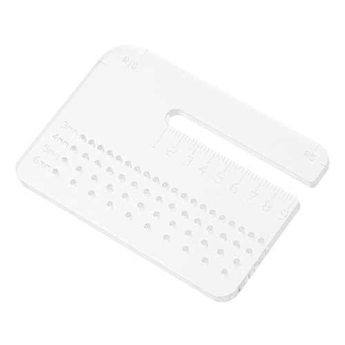 NUOBESTY Multifunktionale Lederschablone mit Lochstanzer Dicke für DIY Lederhandwerk Langlebig und Effizient für Präzise Schnitte und Kreative Projekte von NUOBESTY
