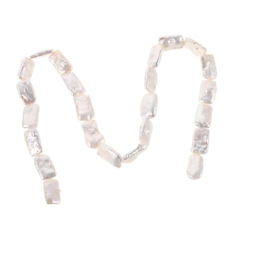NUOBESTY Natürliche Barock-süßwasser-zuchtperlen Weiß Strang Vorgebohrte Lose Perlen für Schmuckherstellung DIY Halsketten Armbänder Ohrringe Geeignet für Schmuck-reparatursets von NUOBESTY