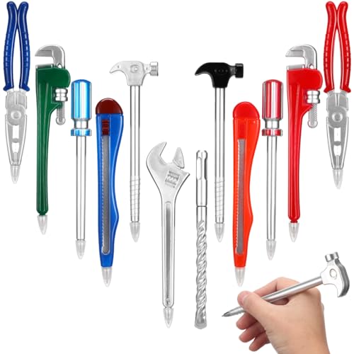 NUOBESTY 12 StüCk Kreative Kugelschreiber, Werkzeug-Design Stifte, 0.7mm Spitze, Lustige Schreibwaren FüR BüRo, Schule Und Zuhause NUOBESTY 12 StüCk Kreative Kugelschreiber, Werkzeug-Design Stifte, 0.7mm Spitze, Lustige Schreibwaren FüR BüRo, Schule Und Zuhause von NUOBESTY