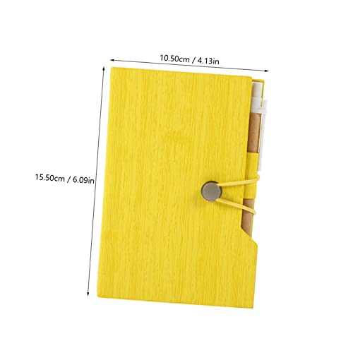 NUOBESTY Notizblock mit Stift Glattes Vielseitiges und Planungsnotizbuch Tragbar Dekoratives Holzmaserungsdesign für Schüler und Büroorganisation NUOBESTY Notizblock mit Stift Glattes Vielseitiges und Planungsnotizbuch Tragbar Dekoratives Holzmaserungsdesign für Schüler und Büroorganisation von NUOBESTY