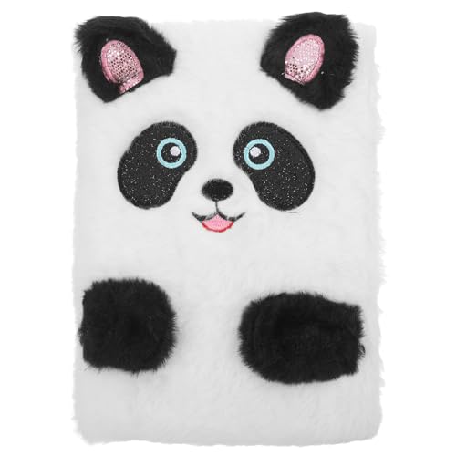 NUOBESTY Notizbuch mit Plüsch-Panda-Muster, weißes Kunstfell, Hardcover-Notizblock für Kinder, Schreibtagebuch, Schule, Schreibwaren NUOBESTY Notizbuch mit Plüsch-Panda-Muster, weißes Kunstfell, Hardcover-Notizblock für Kinder, Schreibtagebuch, Schule, Schreibwaren von NUOBESTY
