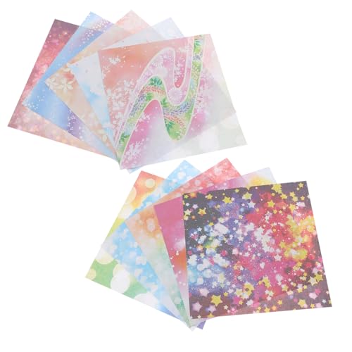 NUOBESTY Origami Papier Set Doppelseitiges Farbiges Bastelpapier für Kreative Diy Projekte für Origami Kunsthandwerk und Schulprojekte von NUOBESTY