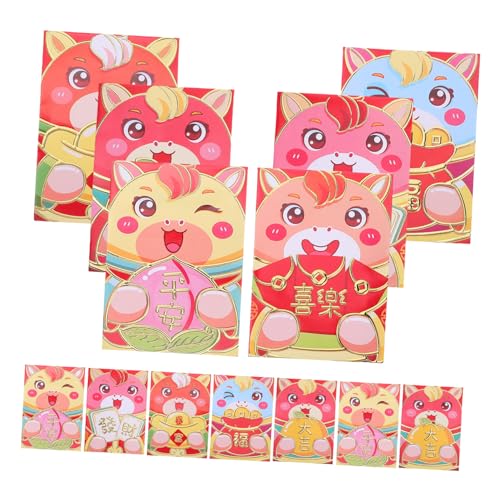 NUOBESTY Pack Chinesische Kleine Rote Umschläge Frühlingsfest Hong Bao mit Pferdemotiv Stabile Papierumschläge für Geldgeschenke Vielseitig Verwendbar für Neujahrsfeiern NUOBESTY Pack Chinesische Kleine Rote Umschläge Frühlingsfest Hong Bao mit Pferdemotiv Stabile Papierumschläge für Geldgeschenke Vielseitig Verwendbar für Neujahrsfeiern von NUOBESTY
