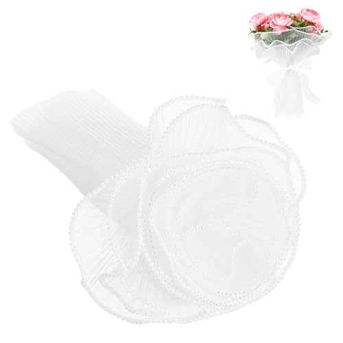 NUOBESTY Perlengarn Geschenkpapier aus Stoff Einwickelpapier aus Mesh Wickelnetz Perlmutt blumenarrangement blumenverpackung Blumenstrauß-Ärmelnetz Strauß Wickelnetz Weiß NUOBESTY Perlengarn Geschenkpapier aus Stoff Einwickelpapier aus Mesh Wickelnetz Perlmutt blumenarrangement blumenverpackung Blumenstrauß-Ärmelnetz Strauß Wickelnetz Weiß von NUOBESTY