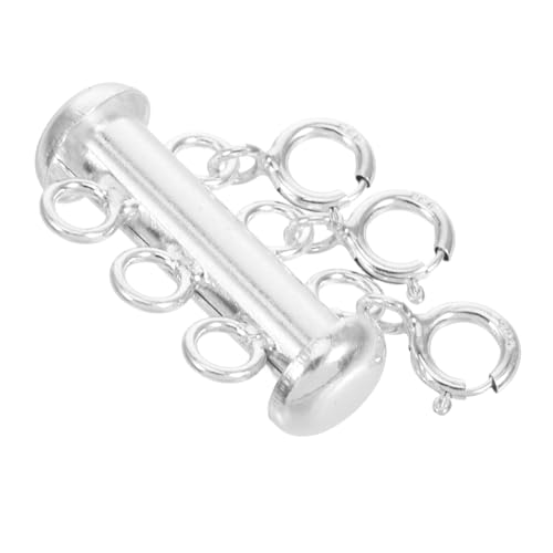 NUOBESTY Perlenkette Schnalle Federring Verschluss Halskette Kette Halskette Schiebeverschluss Halskettenverschlüsse Für Lagenlook Halskettenverbinder Für Mehrere Halsketten NUOBESTY Perlenkette Schnalle Federring Verschluss Halskette Kette Halskette Schiebeverschluss Halskettenverschlüsse Für Lagenlook Halskettenverbinder Für Mehrere Halsketten von NUOBESTY
