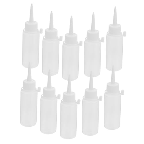 NUOBESTY Plastikflasche Farbquetschflaschen Basteln Applikatorflasche Mit Schmaler Spitze Batikflaschen Kleber Applikatorflaschen Klebetropfer Quetschflasche Mit Feiner Spitze von NUOBESTY
