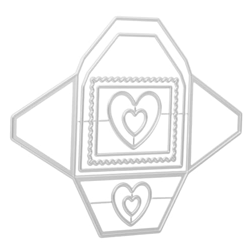 NUOBESTY Präzise Hintergrundrahmen Stanzschablonen aus Kohlenstoffstahl für Kartengestaltung Scrapbooking Fotoalben Vielseitige Metall Stanzformen Anfängerfreundlich für DIY Bastelmaschinen von NUOBESTY
