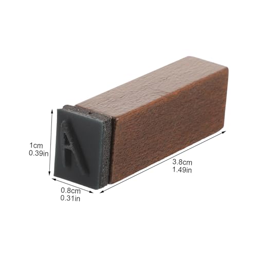 NUOBESTY Retro Holzstempel mit Buchstaben Alphabet Design aus Stabilem Holz für DIY Tagebuch Scrapbooking und Kreative Bastelprojekte Leicht Langlebig und Vielseitig Einsetzbar von NUOBESTY