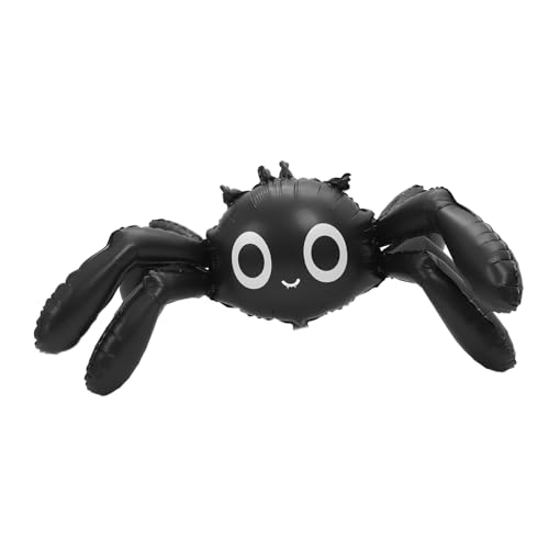 NUOBESTY Riesiger Aufblasbarer Spinnen-folienballon für Halloween Langlebige Schwarze Spinnen-deko Wetterfestes Partyzubehör für Innen und Außen Wiederverwendbare Gartendekoration NUOBESTY Riesiger Aufblasbarer Spinnen-folienballon für Halloween Langlebige Schwarze Spinnen-deko Wetterfestes Partyzubehör für Innen und Außen Wiederverwendbare Gartendekoration von NUOBESTY