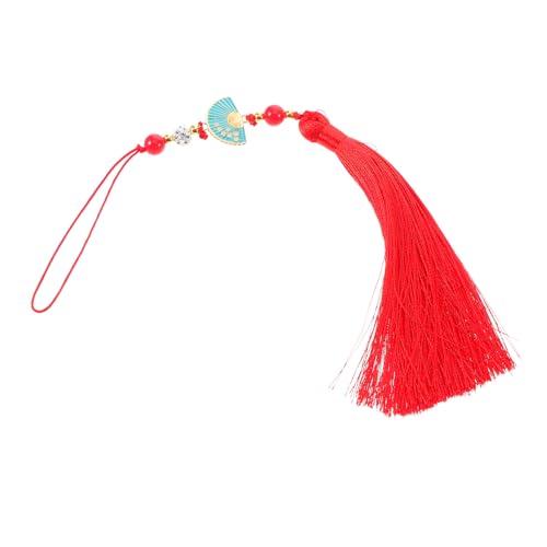 NUOBESTY Rote Chinesische Quaste Anhänger Langlebig Elegant für Auto Haus für Tai Chi Kampfsportliebhaber Chinesisches Glücksbringer Schmuckstück NUOBESTY Rote Chinesische Quaste Anhänger Langlebig Elegant für Auto Haus für Tai Chi Kampfsportliebhaber Chinesisches Glücksbringer Schmuckstück von NUOBESTY
