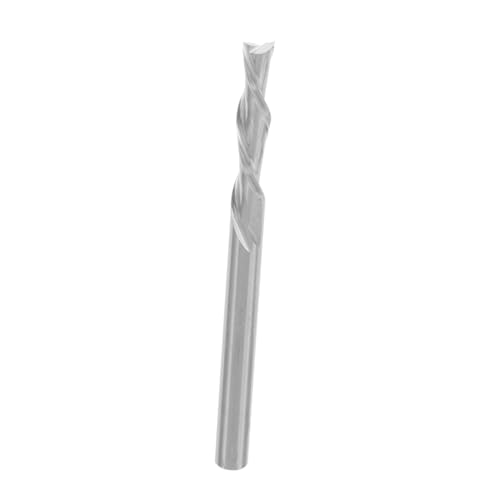 NUOBESTY Router-Bit Mühle trimmen Bohrer Ende Schaft Bit für Holzschnitt 1/8 CNC-Fräser CNC-Werkzeuge CNC-Fräser nach unten geschnitten Fräser CNC-Fräser Hartmetall Silver von NUOBESTY