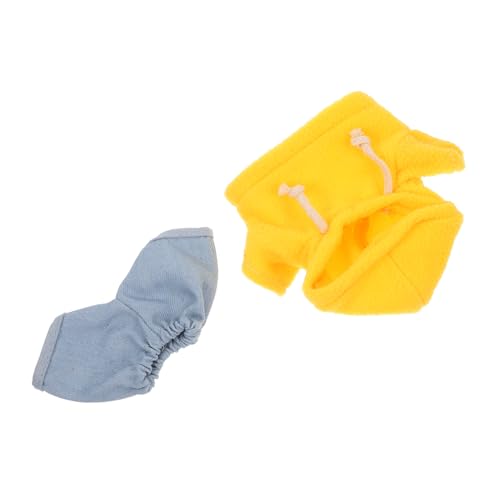 NUOBESTY Satz Puppenkleidungsset Kleidung Für Stofftiere Plüschtier Verkleiden Kleidung Für Plüschpuppen Plüschpuppenkleidung Plüschtierkleidung Stofftiermode Puppen-Hoodie Kurzer Plüsch von NUOBESTY