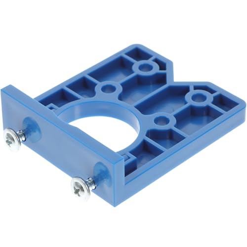 NUOBESTY Scharnierpositionierer Loch Tür Vorlage Führung verdecktes Scharnier Installationshilfe für Schrankscharnier Scharnierbohrlehre Montagewerkzeug für Scharniere Eisen Blau von NUOBESTY