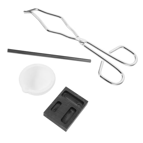 NUOBESTY Schmelzform Set für Metallverarbeitung für Schmuckherstellung von Gold und Silber Robustes und Hitzebeständiges Melting Kit für und Hobbyisten von NUOBESTY