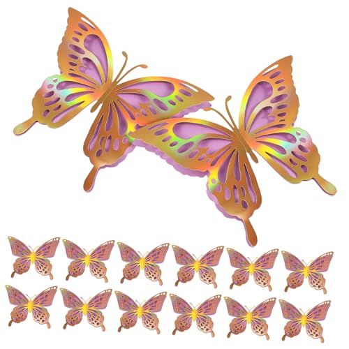 NUOBESTY Schmetterling Wanddeko Wandaufkleber für Schlafzimmer und Wohnzimmer Selbstklebende Schmetterlingsdekoration mit Kleinen und Großen Schmetterlingen Sowie Klebepunkten NUOBESTY Schmetterling Wanddeko Wandaufkleber für Schlafzimmer und Wohnzimmer Selbstklebende Schmetterlingsdekoration mit Kleinen und Großen Schmetterlingen Sowie Klebepunkten von NUOBESTY