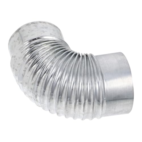 NUOBESTY Schornstein abgasrohr abzugshaube rauchabzug kaminofen Rauchableitung Abgasleitung rauchrohr Ofenrohr aus Edelstahl Rostfreier Stahl Silver von NUOBESTY