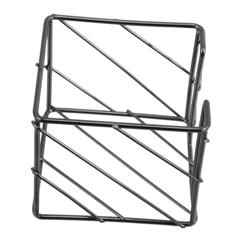 NUOBESTY Schwarzer Quadratischer Notizblockhalter aus Langlebiger Memo Organizer mit Großem Fassungsvermögen Praktischer Zettelhalter für Büro Schule und Schreibtischablage von NUOBESTY