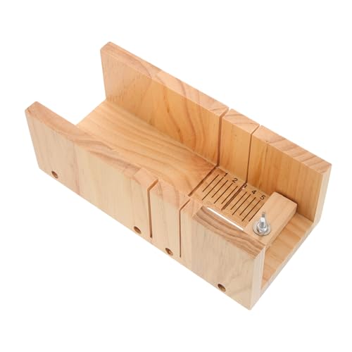 NUOBESTY Seifen Cutter Holzform Doppelschlitz Seifen Schneidehalter für Präzises Schneiden Einfach zu Bedienen für Seifenherstellung Kuchen NUOBESTY Seifen Cutter Holzform Doppelschlitz Seifen Schneidehalter für Präzises Schneiden Einfach zu Bedienen für Seifenherstellung Kuchen von NUOBESTY